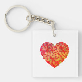 Abstract Heart Confetti Art