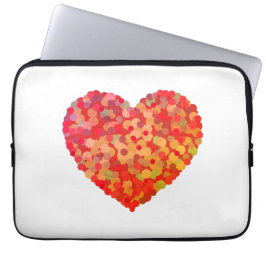 Abstract Heart Confetti Art Laptop Fodral