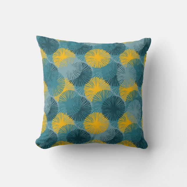 Abstract Ikat and boho style handcraft fabric patt Kudde (Framsida)