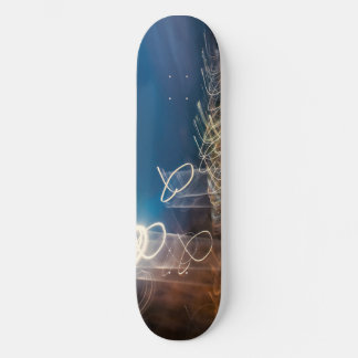 Abstract Intentional Camera Movement Night Light T Mini Skateboard Bräda 18,5 Cm