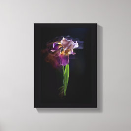 Abstract Iris Flower – Elegant Floral Art Canvastryck