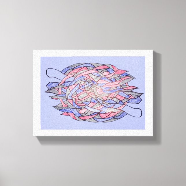 Abstract Kaleidoscope Burst Canvas (Framsida)