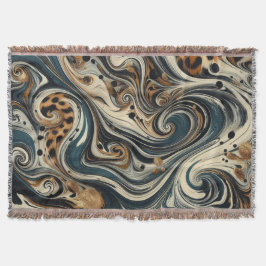 Abstract Leopard Print Swirl Filt