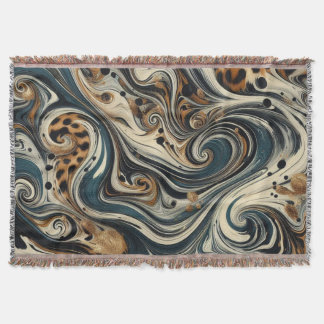 Abstract Leopard Print Swirl Filt