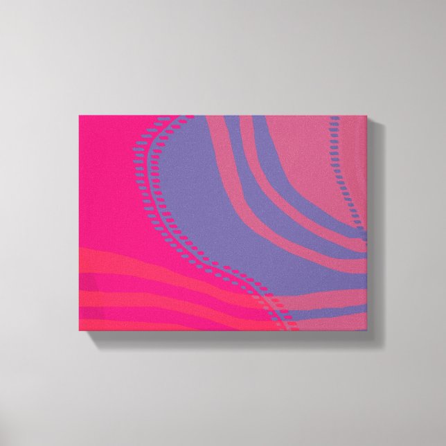 Abstract Lines and Curves Scenery Canvastryck (Framsida)