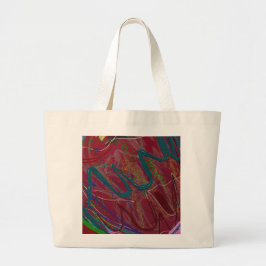Abstract Love Jumbo Tote Bag Tygkasse