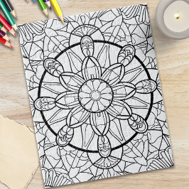 Abstract Mandala Fun Coloring Puzzle Pussel