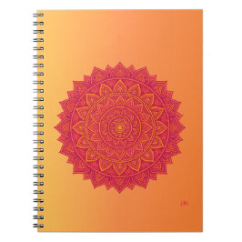 Abstract Mandala Shape Notebook Anteckningsbok