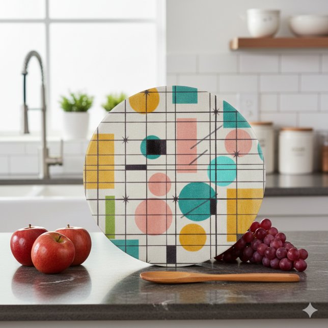 Abstract Mid-Century Modern Script Cutting Board (Skapare uppladdad)