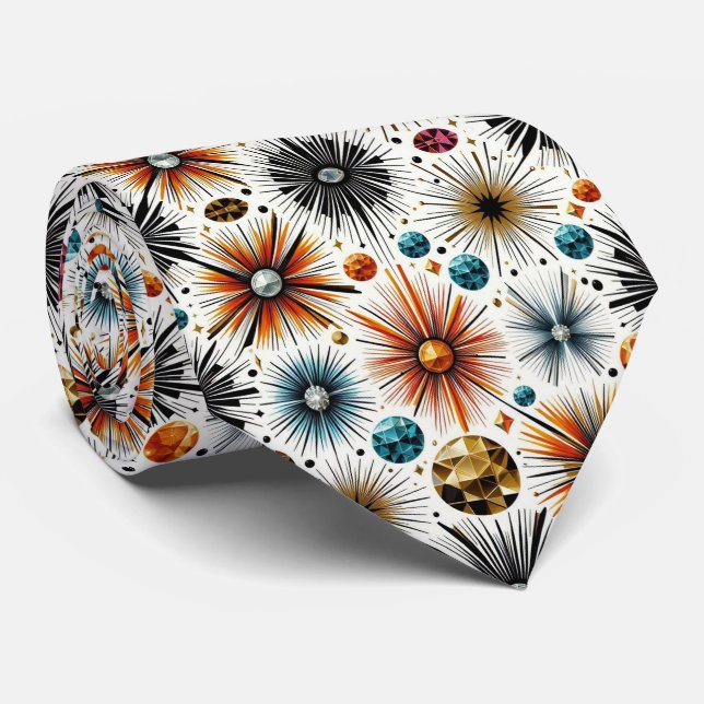 Abstract Mid Century Modern Starburst Diamond Slips (Rullad)