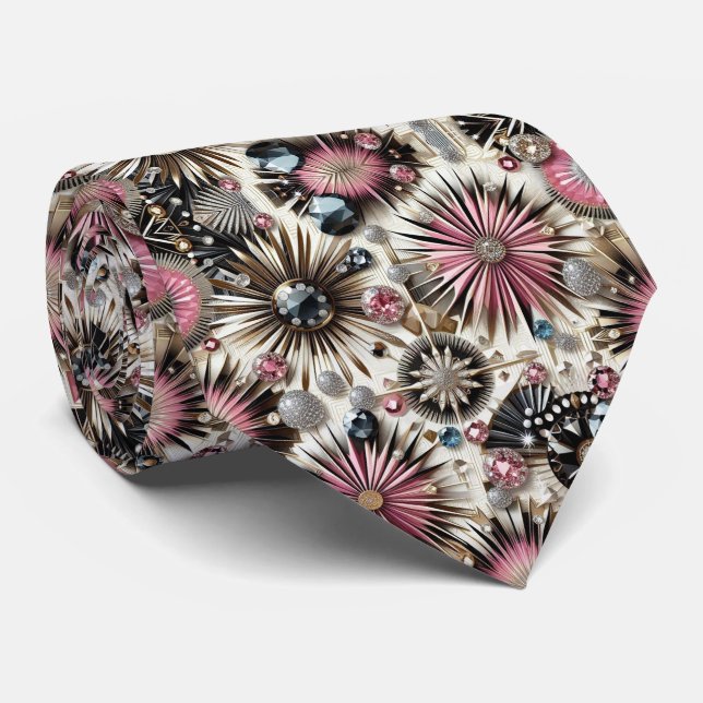 Abstract Mid Century Modern Starburst Diamond Slips (Rullad)