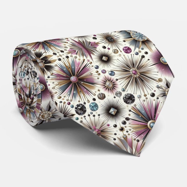 Abstract Mid Century Modern Starburst Diamond Slips (Rullad)