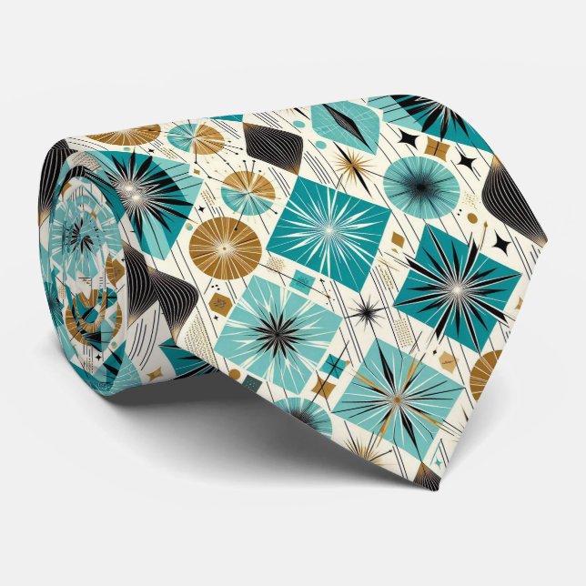 Abstract Mid Century Modern Starburst DIamond Slips (Rullad)