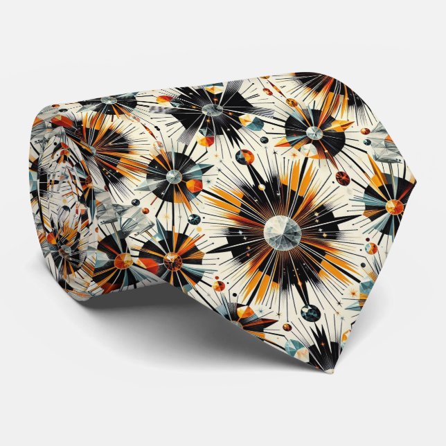 Abstract Mid Century Modern Starburst Diamond Slips (Rullad)