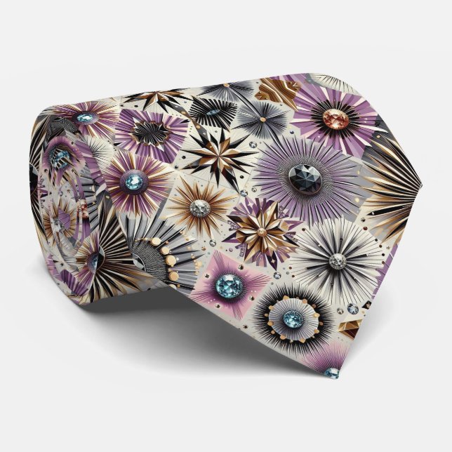 Abstract Mid Century Modern Starburst Diamond Slips (Rullad)