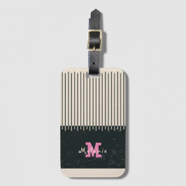 Abstract minimal style sketched trendy Monogram Bagagebricka