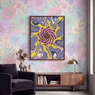 ABSTRACT MINIMALIST CONTEMPORARY CHIC TEXTURE POSTER