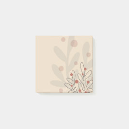 Abstract mistletoe xmas holidays design post-it block
