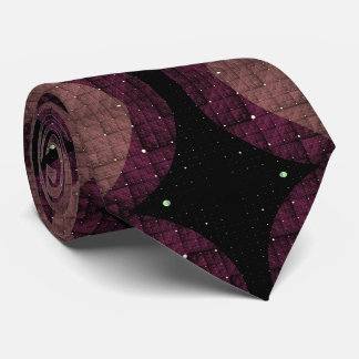 Abstract Modern Geometric Black Purple Fractal Art Slips