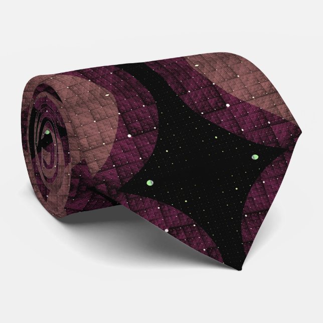 Abstract Modern Geometric Black Purple Fractal Art Slips (Rullad)