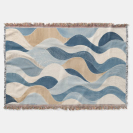 Abstract Modern Ocean Wave Pattern Coastal Blue Be Filt