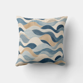 Abstract Modern Ocean Wave Pattern Coastal Blue Be Kudde