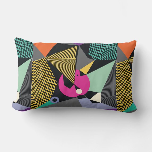Abstract modern triangles background pattern illus lumbarkudde (Framsida)