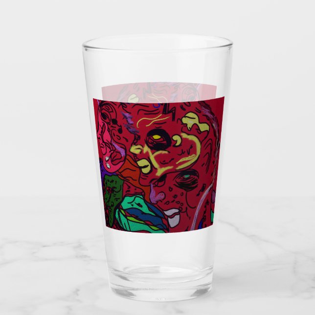 Abstract Moon Galaxy Art  Glaskopp (Framsida)