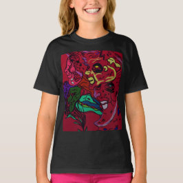 Abstract Moon Galaxy Art T Shirt