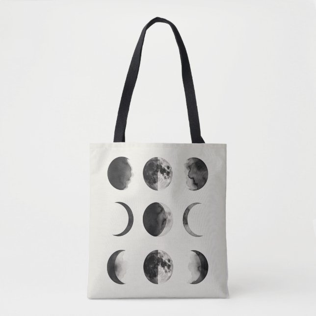 Abstract Moon Phases Wall Art Poster | Minimal Cel Tygkasse (Framsida)