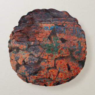 Abstract multicolor grunge background with abstrac rund kudde