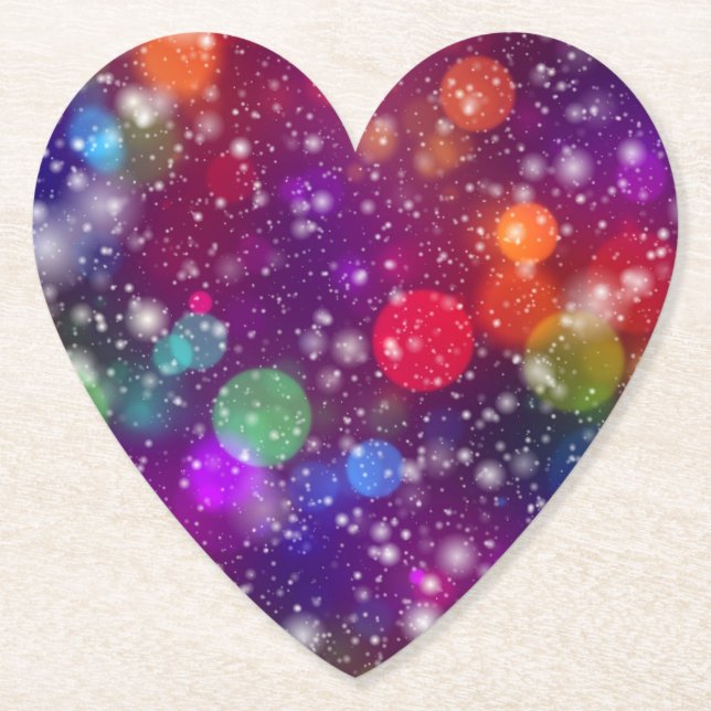 Abstract Multicolored Bokeh  Underlägg Papper (Framsida)