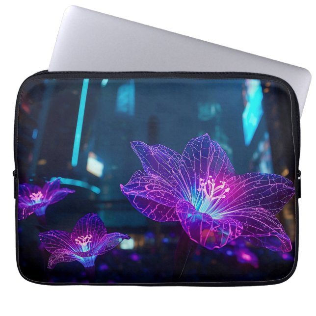 Abstract Neon Veins 13' Laptop Fodral (Framsidan)