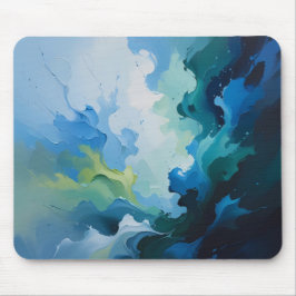 Abstract Ocean Breeze – Fluid Blue & Green Art Musmatta