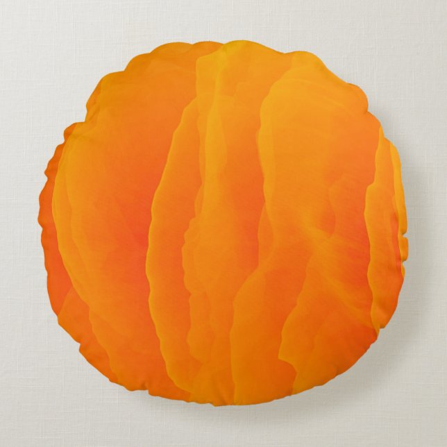 Abstract orange background colorful rund kudde (Framsidan)