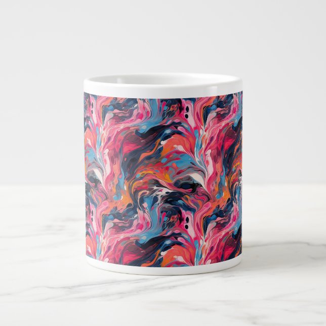 Abstract Paint 01 Jumbo Mugg (Framsidan)
