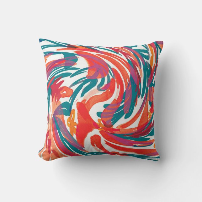 Abstract painting texture. Art wallpaper. Simple d Kudde (Framsida)