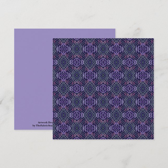 Abstract Pattern Art Of Watercolor Brushstrokes Kort (Fram/baksida)