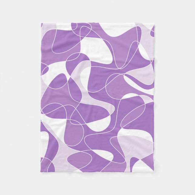 Abstract pattern - purple. fleecefilt (Framsidan)