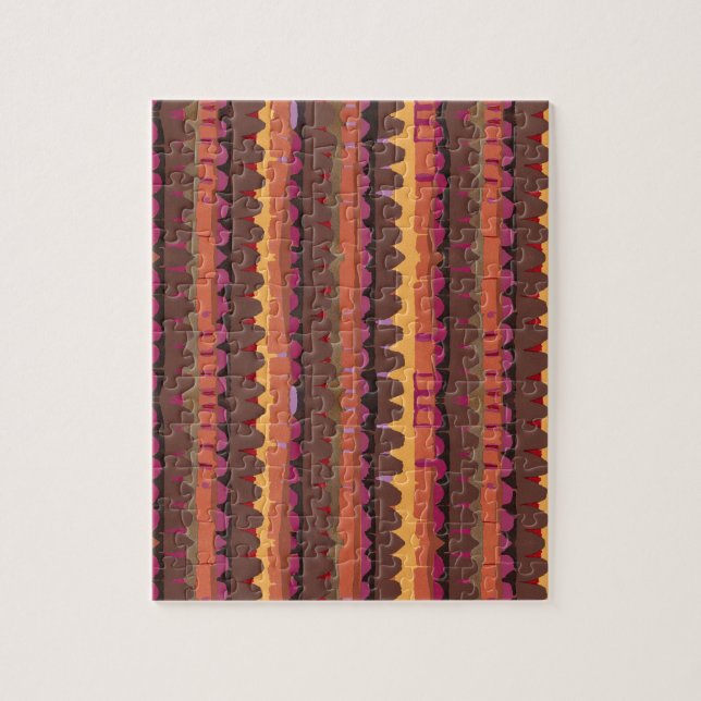 Abstract pattern seamless botanical 4 pussel (Vertikal)