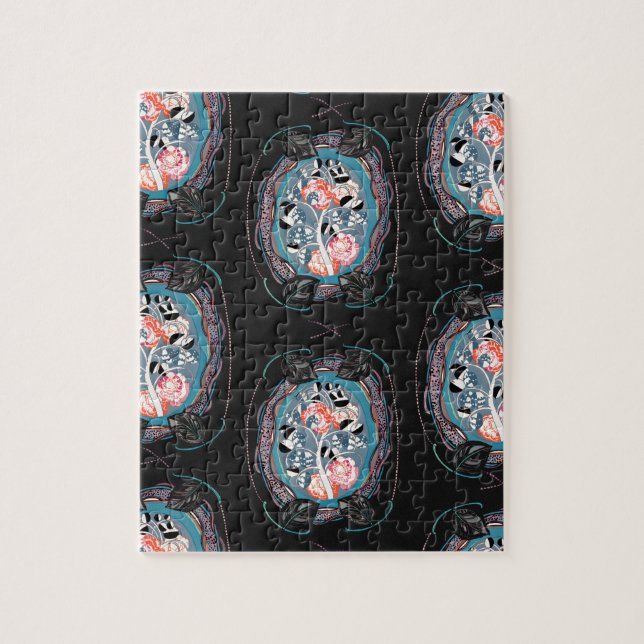 Abstract pattern , seamless illustration 7 pussel (Vertikal)