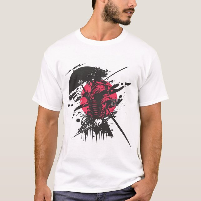 Abstract Pink Elephant Graphic T-Shirt | Modern Gr (Framsida)