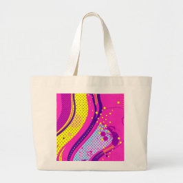 Abstract Pink Yellow Pop Art Pattern  Jumbo Tygkasse