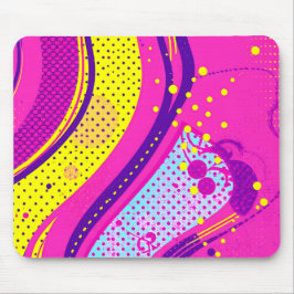 Abstract Pink Yellow Pop Art Pattern  Musmatta