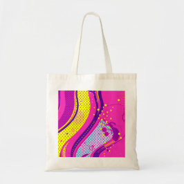 Abstract Pink Yellow Pop Art Pattern  Tygkasse