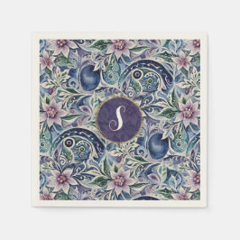 Abstract Poinsettia Winter Wild Pappersservett