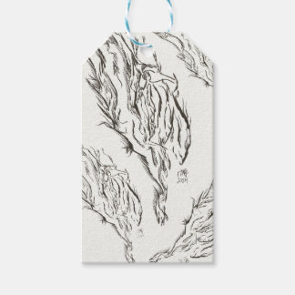 abstract presentetikett