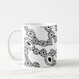 Abstract Random Circle Blob Shapes Kaffemugg