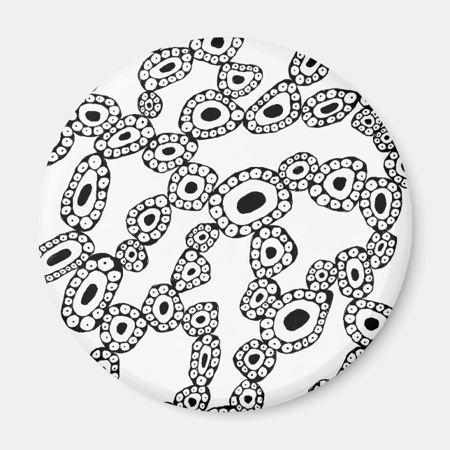 Abstract Random Circle Blob Shapes Magnet (Framsidan)