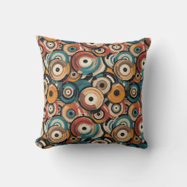 Abstract Records Throw Pillow Kudde